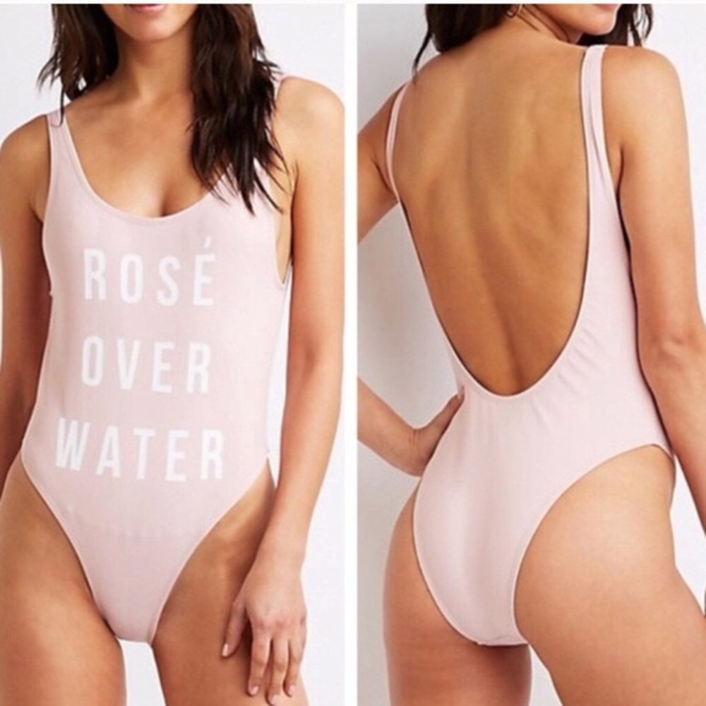 Rosé over Water Hot Kiss Swimsuit